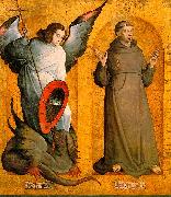 Juan de Flandes Saints Michael and Francis oil on canvas
